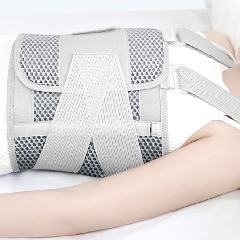 E04-02/Rib Fracture Brace Chest Lumbar Support Strap - Post Cardiac Bypass Surgery Rehabilitation & Thoracic Vertebrae Protection Orthosis - Image 2