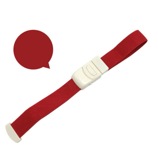 E04-01/Clip-type Tourniquet, Medical Disposable Silicone Venous Compression Strap, First Aid Elastic Accessory for Medical and Outdoor Emergency Kits