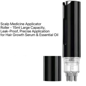 E02-07/Scalp Medicine Applicator Roller - 15ml Large Capacity, Leak-Proof, Precise Application for Hair Growth Serum & Essential Oil - Image 5
