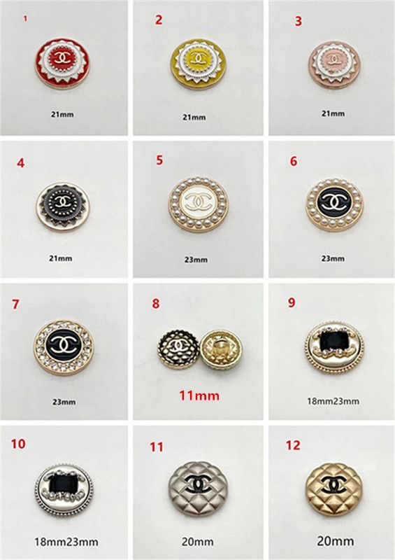 C06-02/Chanel-Style Chic Elegant Buttons for Trench Coat, Suit, Overcoat, Woolen & Knitted Jackets - Versatile High-End Buttons, 6 Pieces per Pack - Image 2