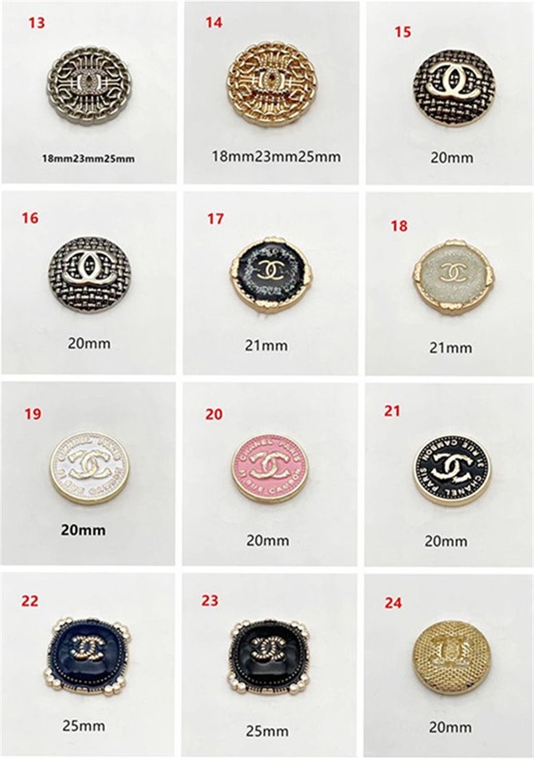 C06-02/Chanel-Style Chic Elegant Buttons for Trench Coat, Suit, Overcoat, Woolen & Knitted Jackets - Versatile High-End Buttons, 6 Pieces per Pack - Image 3