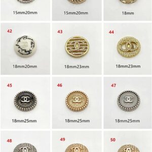 C06-02/Chanel-Style Chic Elegant Buttons for Trench Coat, Suit, Overcoat, Woolen & Knitted Jackets - Versatile High-End Buttons, 6 Pieces per Pack - Image 5