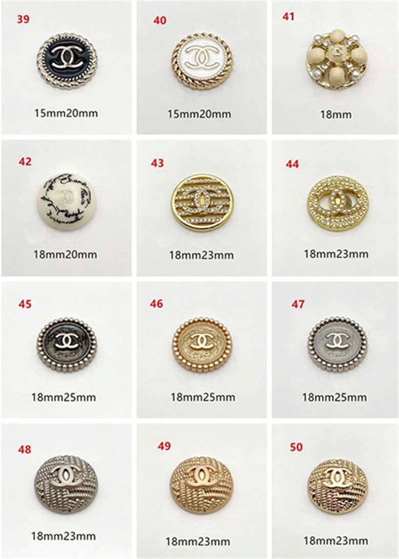 C06-02/Chanel-Style Chic Elegant Buttons for Trench Coat, Suit, Overcoat, Woolen & Knitted Jackets - Versatile High-End Buttons, 6 Pieces per Pack - Image 5