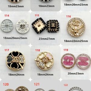 C06-02/Chanel-Style Chic Elegant Buttons for Trench Coat, Suit, Overcoat, Woolen & Knitted Jackets - Versatile High-End Buttons, 6 Pieces per Pack - Image 10