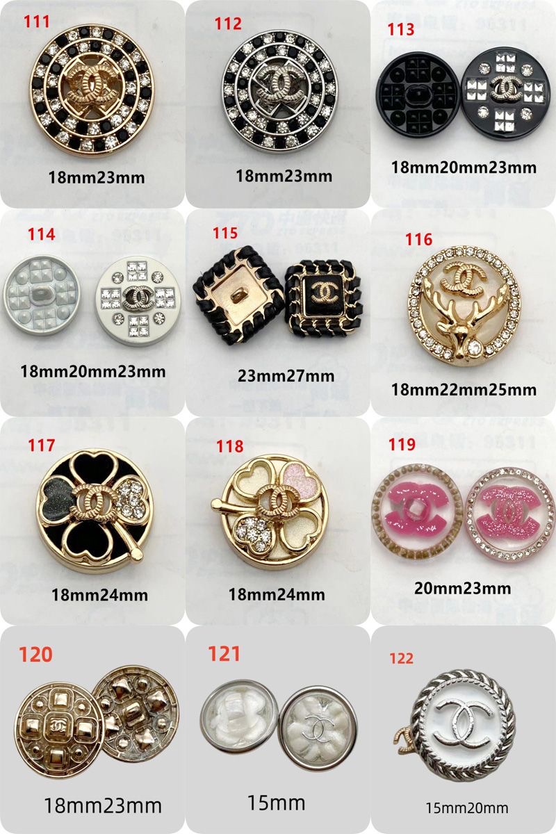 C06-02/Chanel-Style Chic Elegant Buttons for Trench Coat, Suit, Overcoat, Woolen & Knitted Jackets - Versatile High-End Buttons, 6 Pieces per Pack - Image 10