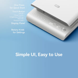 H3.4-01/15x15 Heat Press Machine for T-Shirts - 1200W Fast Heating Sublimation Printer with Accurate Temperature Control & Easy-to-Use UI - Image 8