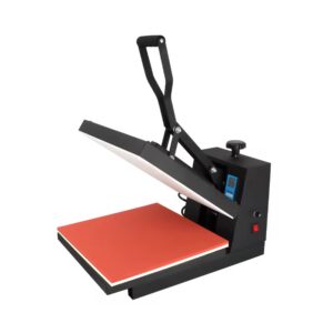 H3.4-02/15x15 Inch Heat Press Machine - 38x38CM Sublimation Transfer Printer with Adjustable Pressure & Over-Temperature Protection