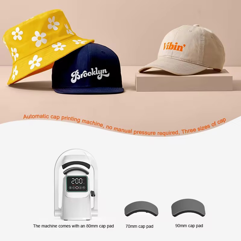 H3.4-04/Cap Heat Press Machine - Automatic Sublimation Transfer Printer for Custom Hat Printing - Image 8