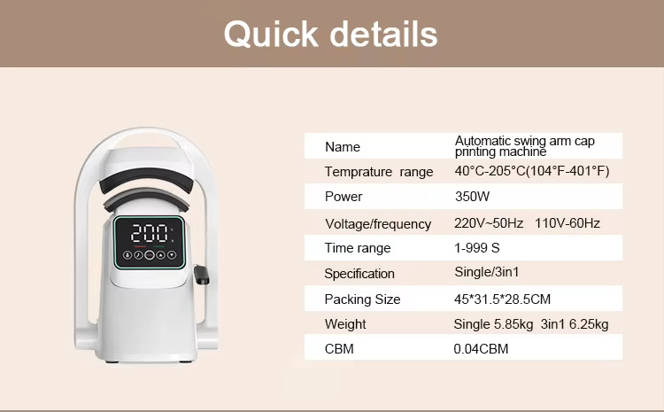 H3.4-04/Cap Heat Press Machine - Automatic Sublimation Transfer Printer for Custom Hat Printing - Image 6