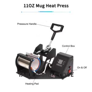 H3.4-05/Digital Multifunctional Home Mug Heat Press Machine for DIY Photo & Color-Changing Cup Printing - Image 3