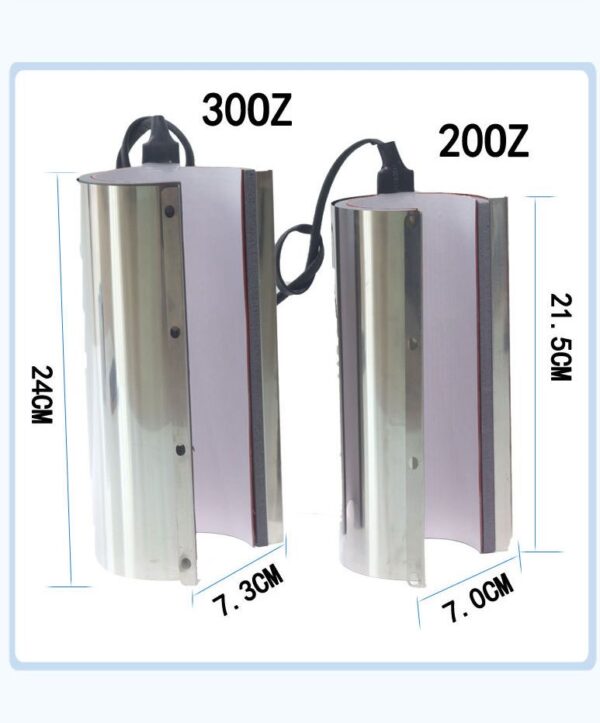 H3.4-06/30oz Sublimation Mug Press Machine for 6-30oz Straight Stainless Steel & Ceramic Mugs