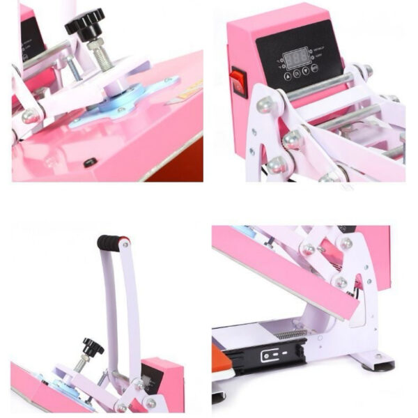 H3.4-08/23x30cm Adjustable Pressure Pull-Type Heat Press Machine for DIY T-Shirt & Apparel Printing