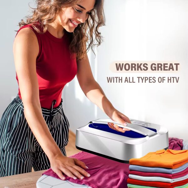 H3.4-09/Portable 22.5x22.5cm Heat Press Machine for T-shirts, Bags & Hats