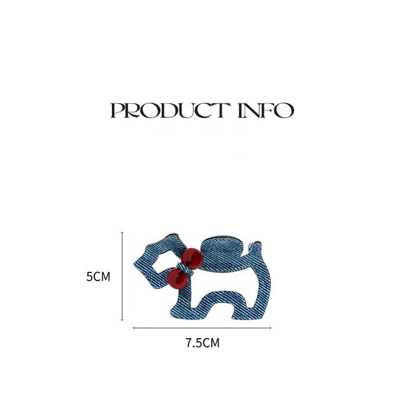 A06.1-02/Denim Blue Puppy Claw Hair Clip - Mini Style for Fine Hair & Half-Updos - Image 3