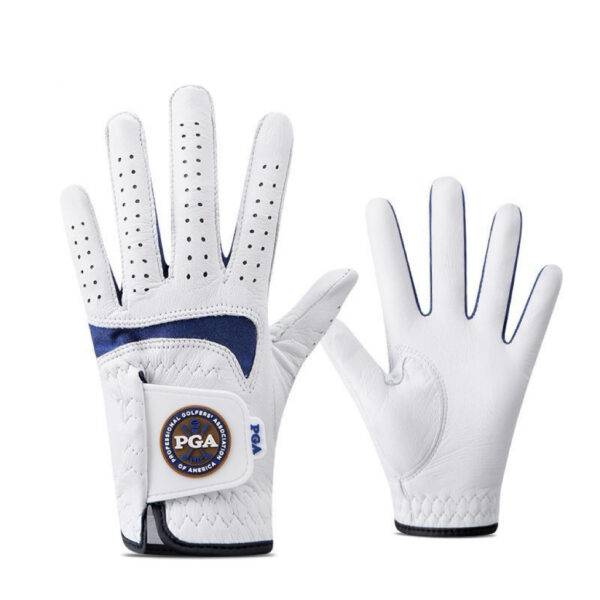 B05.6-01/Children's Leather Golf Gloves - Breathable, Anti-Slip for Youth Training