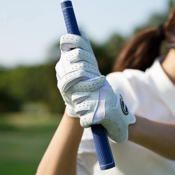 B05.6-01/Children's Leather Golf Gloves - Breathable, Anti-Slip for Youth Training