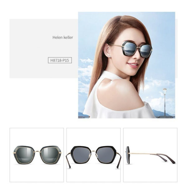 A08-04/Women's Polarized Square Sunglasses – UV Protection & Slimming Fashion Eyewear