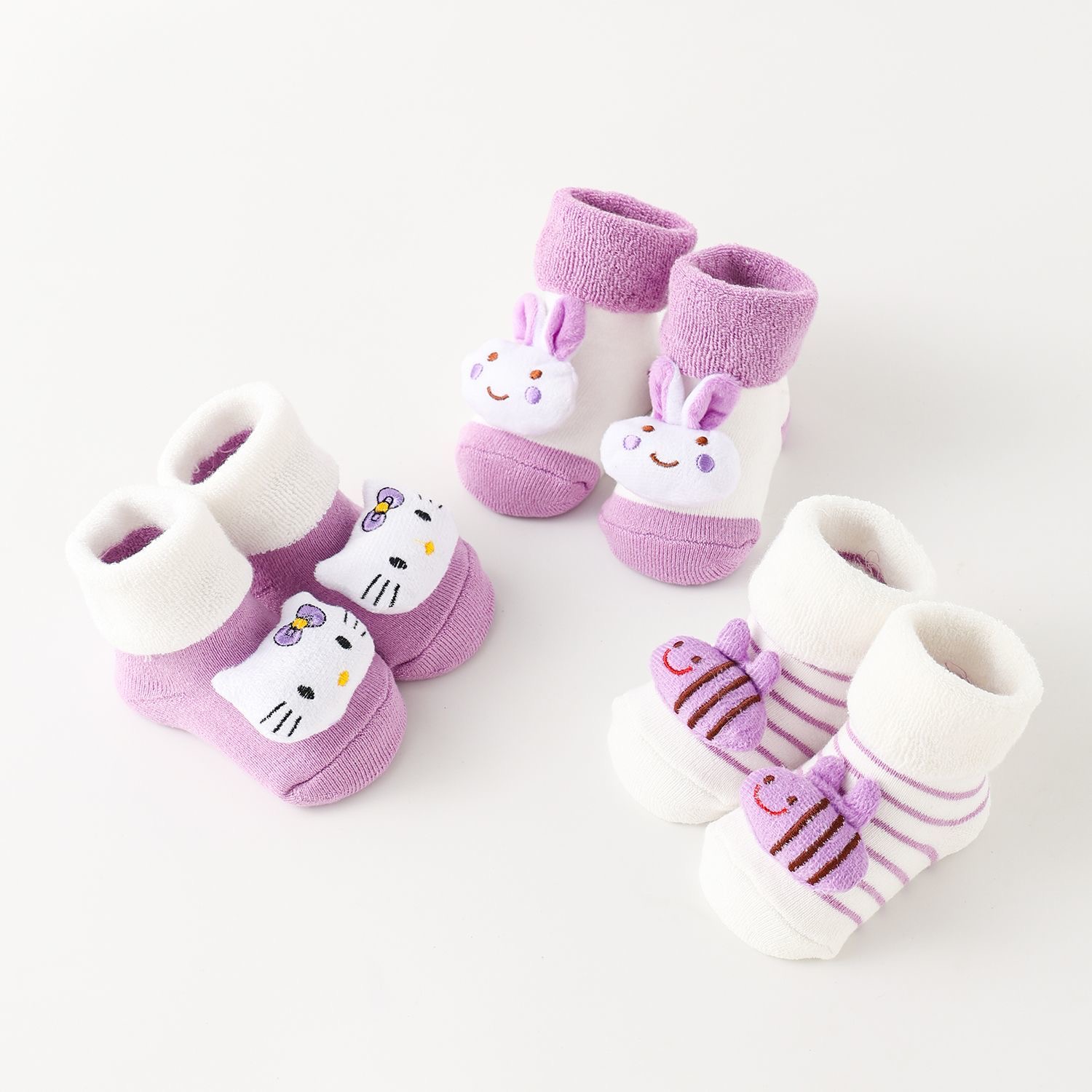 B02.4-02/Christmas Baby Anti-Slip Cotton Socks Toddler Set - Image 2