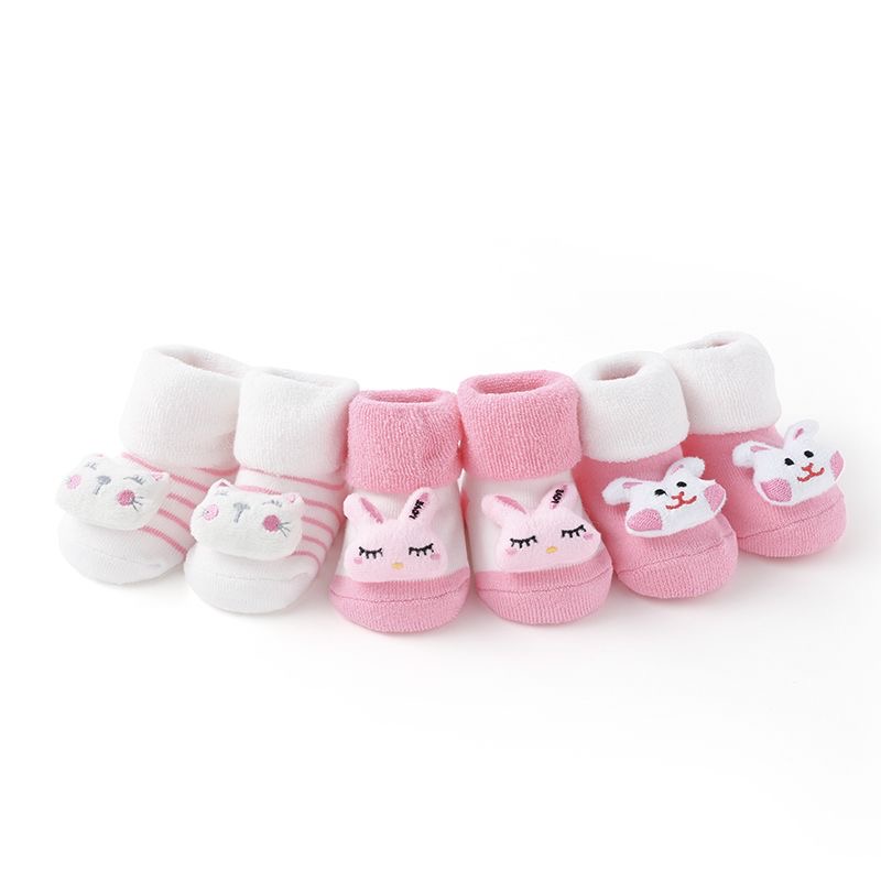 B02.4-02/Christmas Baby Anti-Slip Cotton Socks Toddler Set - Image 4