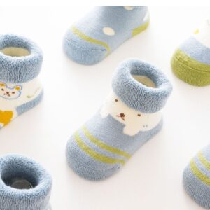 B02.4-03/Baby Winter Fleece Socks - Thick Warm Style - Image 5