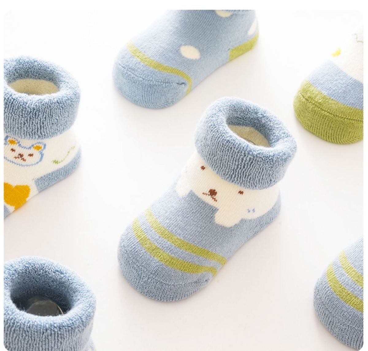 B02.4-03/Baby Winter Fleece Socks - Thick Warm Style - Image 5