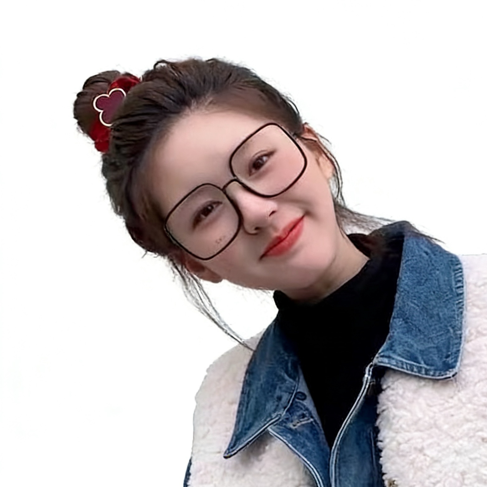 A06.3-03/Four-Leaf Clover Scrunchie - Elastic Hair Tie for Women - Image 3