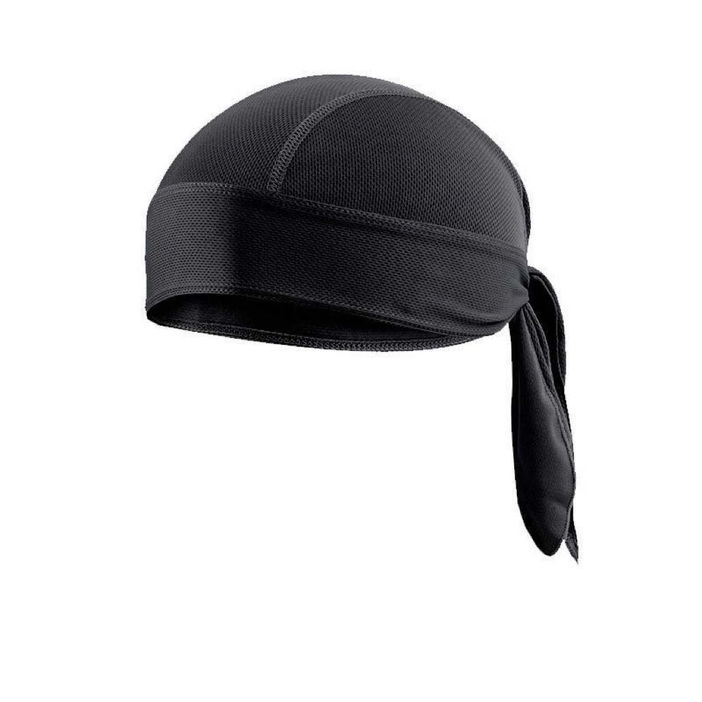 A06.4-02/Short Durag Headband Black Hip-hop West Coast Street Dance Pirate Cap for Men - Image 1