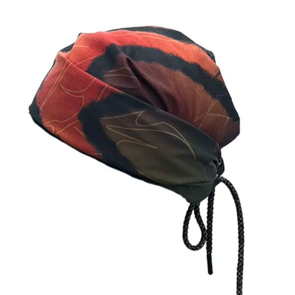 A06.4-03/Graffiti Print Drawstring Hip-hop Headband Adjustable American Style Neck Gaiter Wristband