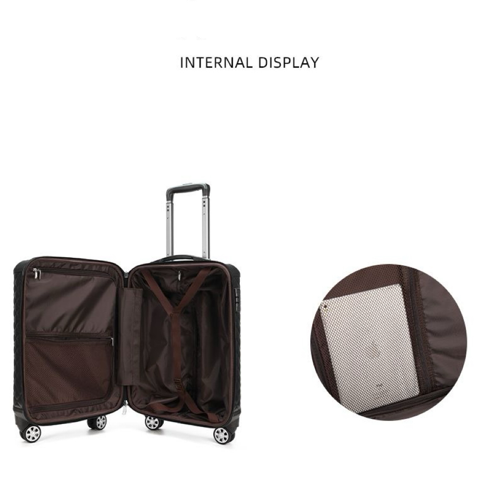 A09.1-02/Waterproof Hard Shell Luggage Travel Suitcase with Universal Spinner Wheels - Image 7