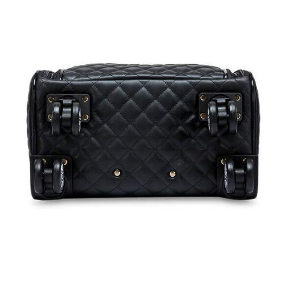 A09.1-03/Quilted Pattern Carry-On Luggage Lightweight Suitcase with Spinner Wheels & Lock