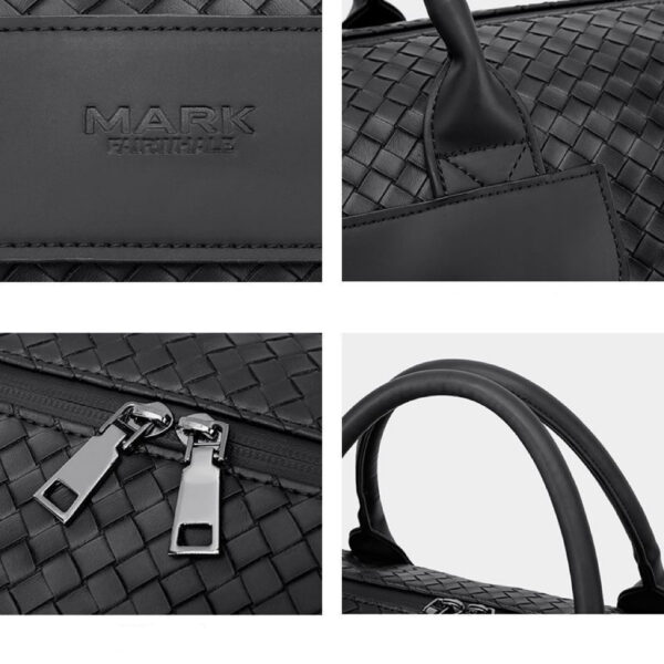 A09.2-03/Woven Travel Duffle Bag Fits 15-inch Laptop Durable Gym Tote