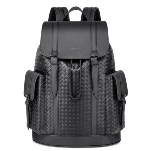 A09.3-01/Woven Waterproof Business Backpack for Men Travel Laptop Bag - Image 2