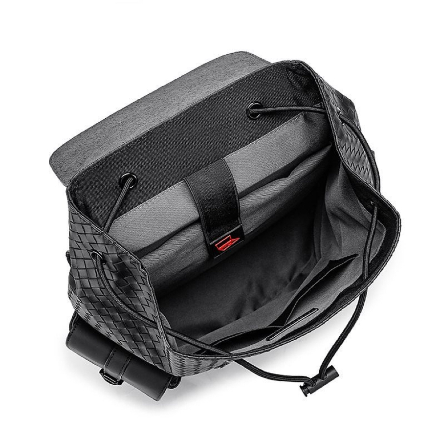 A09.3-01/Woven Waterproof Business Backpack for Men Travel Laptop Bag - Image 5