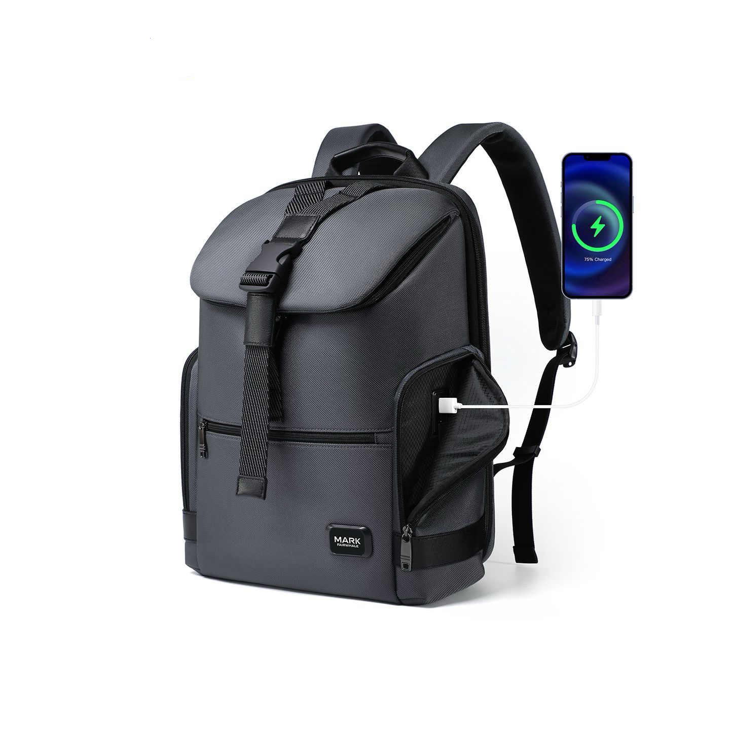 A09.3-02/Multifunctional Large Capacity Backpack with USB Charging Port for Men - Image 1