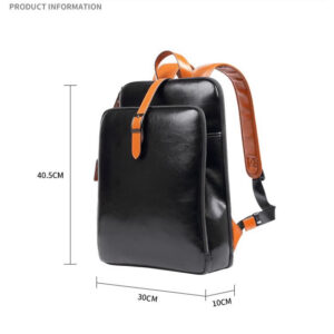 A09.3-03/Leather Multifunctional Business Backpack for Men Large Capacity Laptop Bag - Image 6