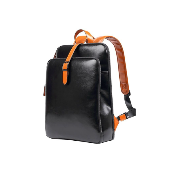A09.3-03/Leather Multifunctional Business Backpack for Men Large Capacity Laptop Bag