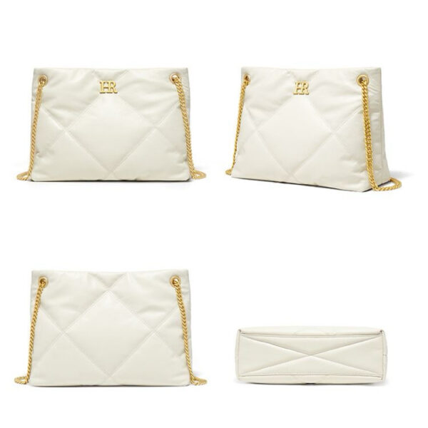 A09.4-01/Genuine Leather Quilted Chain Tote Bag Commute Crossbody Shoulder Bag