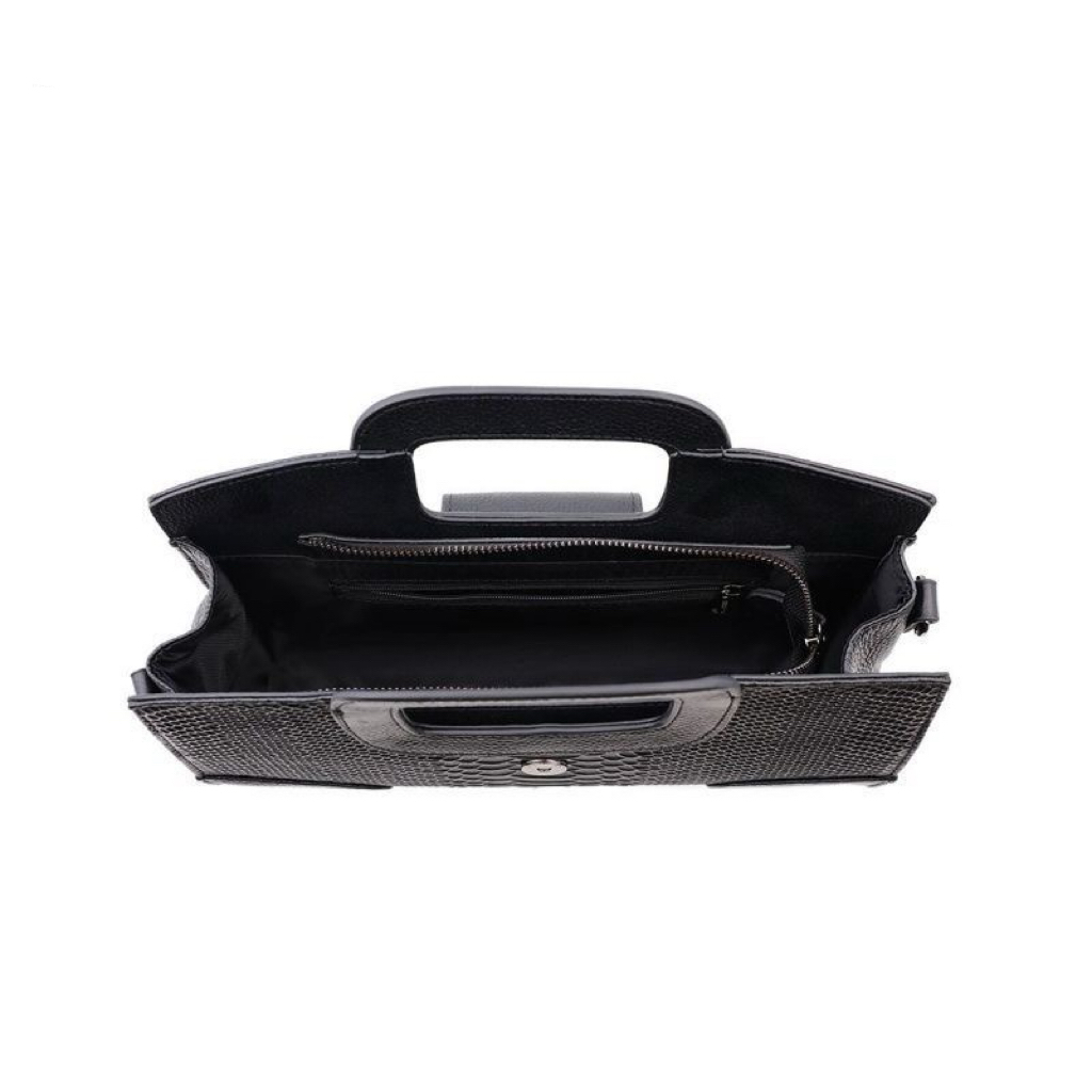 A09.4-03/Crocodile Embossed Leather Handbag Niche Casual Crossbody Clutch Bag - Image 6