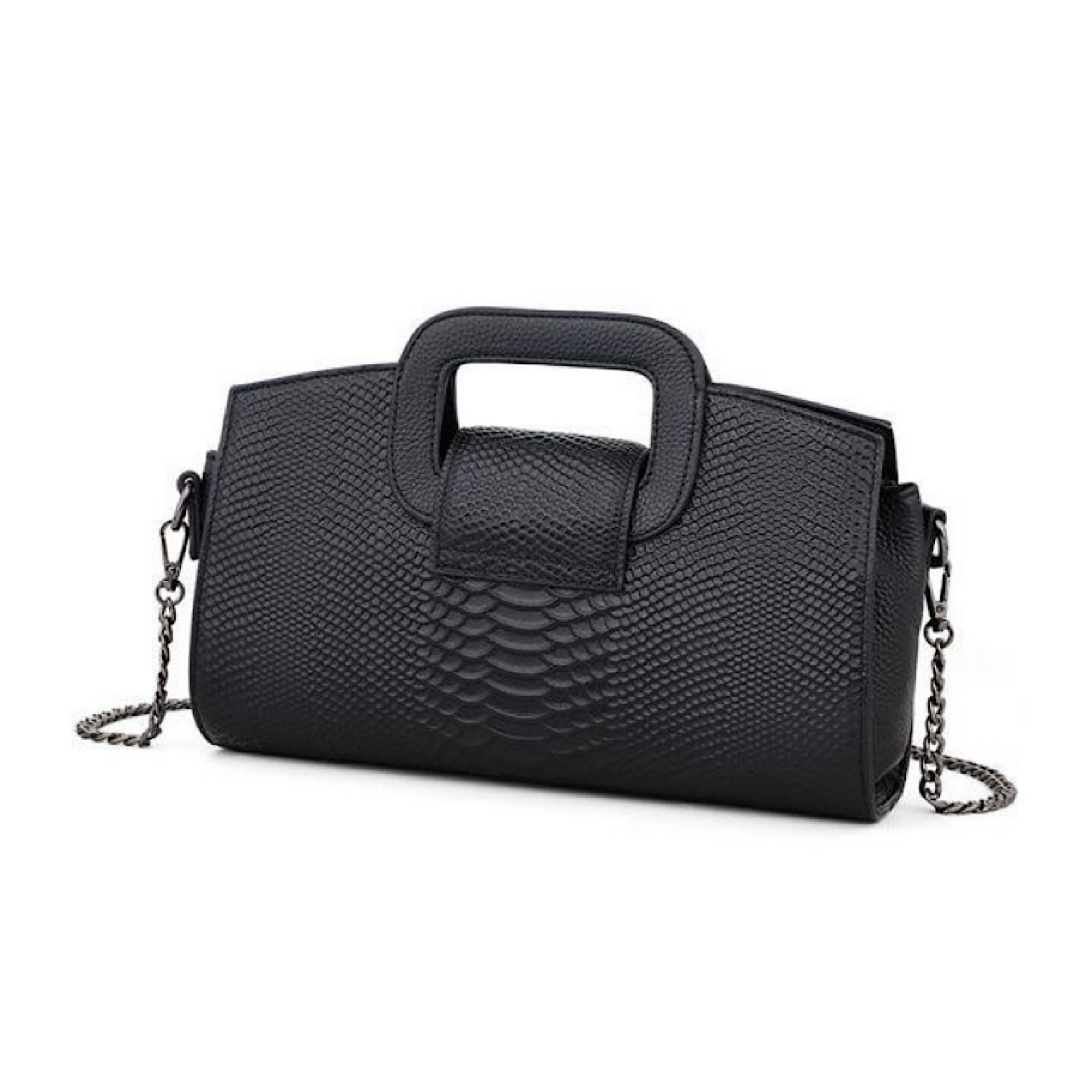 A09.4-03/Crocodile Embossed Leather Handbag Niche Casual Crossbody Clutch Bag - Image 2