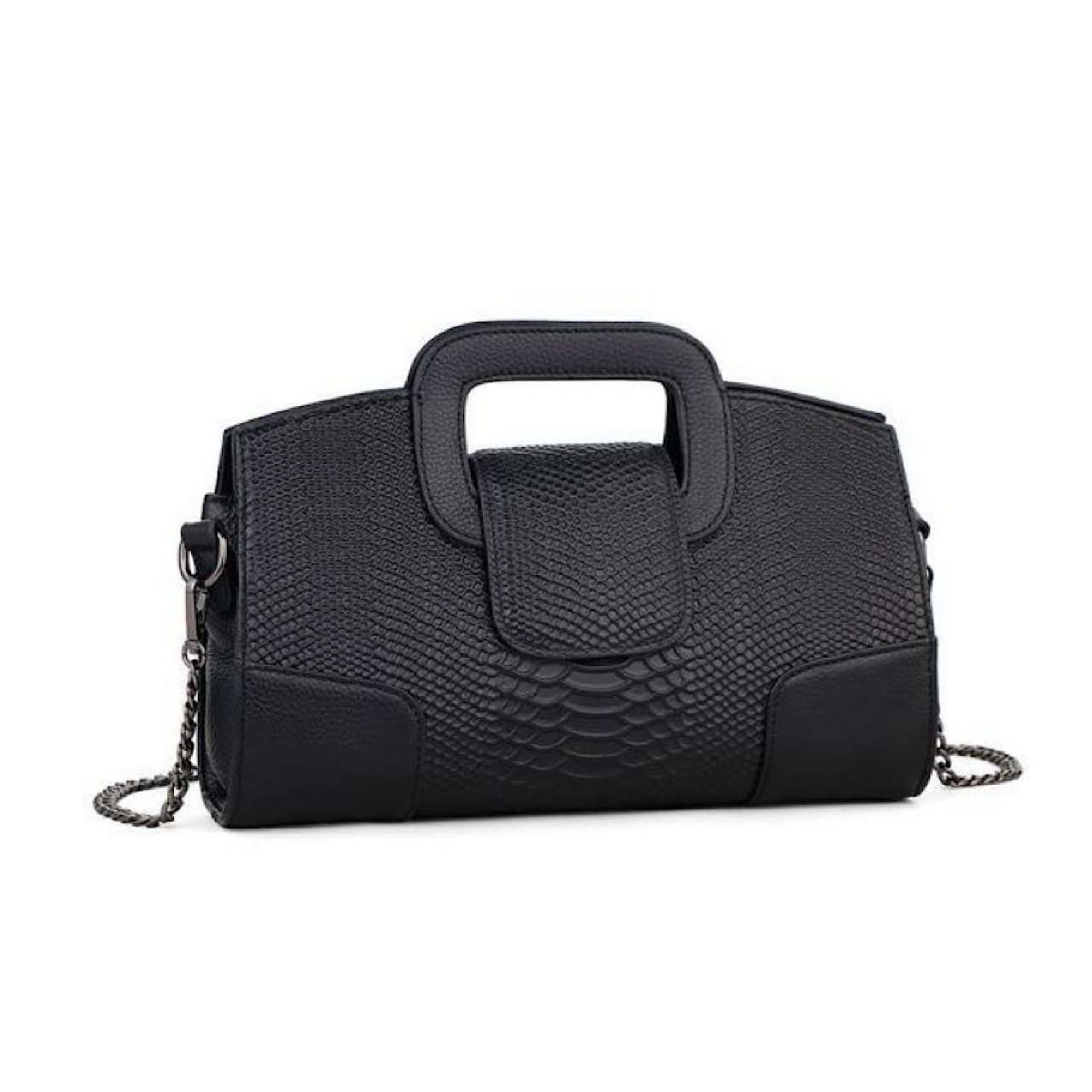 A09.4-03/Crocodile Embossed Leather Handbag Niche Casual Crossbody Clutch Bag - Image 1