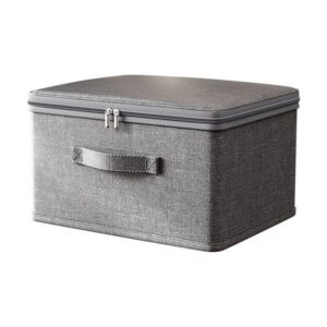 A09.5-03/Lockable Fabric Storage Box Privacy Organizer with Password Lock for Home Dorm