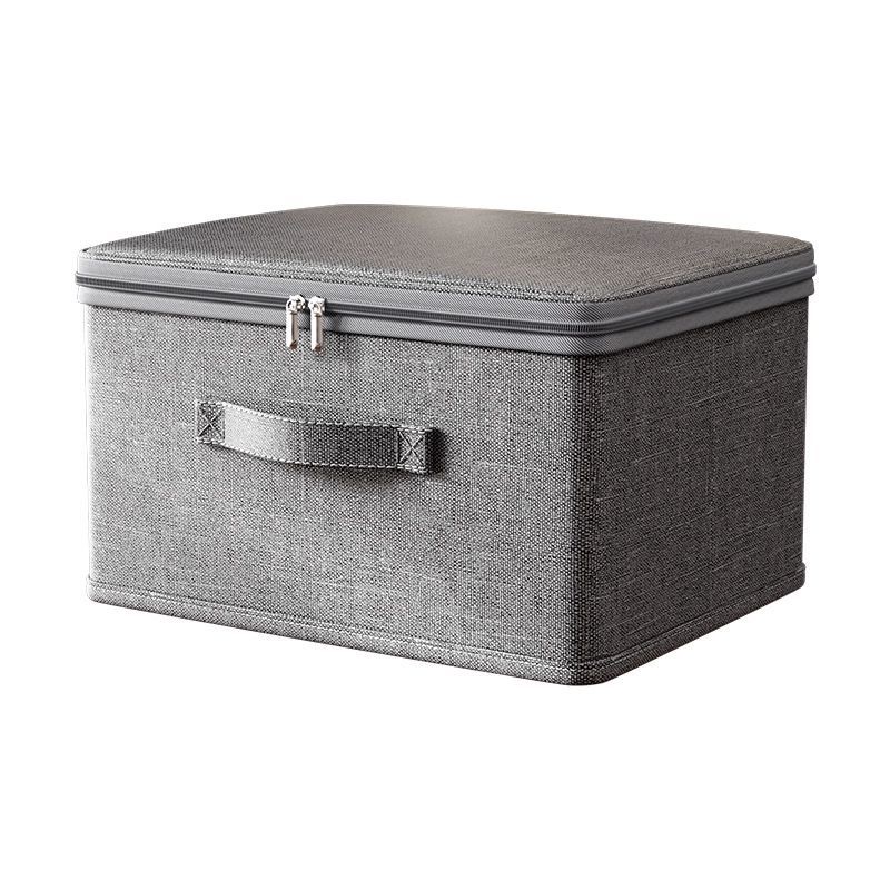 A09.5-03/Lockable Fabric Storage Box Privacy Organizer with Password Lock for Home Dorm - Image 1