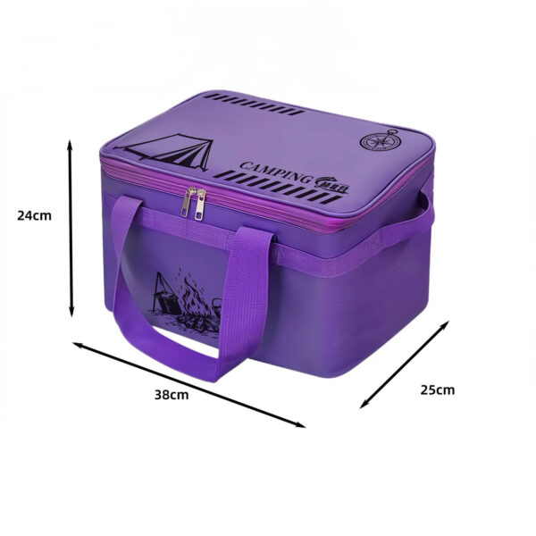 A09.5-01/Camping Storage Bag Large Capacity Portable Outdoor Picnic Cookware Organizer