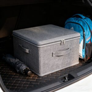 A09.5-03/Lockable Fabric Storage Box Privacy Organizer with Password Lock for Home Dorm - Image 6