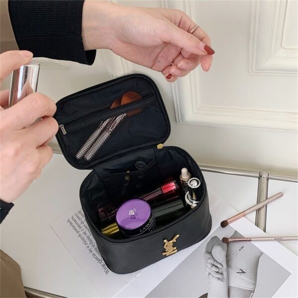 A09.6-02/SLLan Luxury Cosmetic Bag Waterproof Makeup Brush Storage Handbag Large Capacity