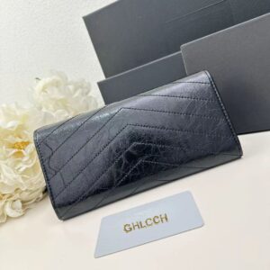 A09.7-03/Luxury Long Wallet for Men & Women - Large Capacity Slim PU Leather Fashion Purse - Image 2