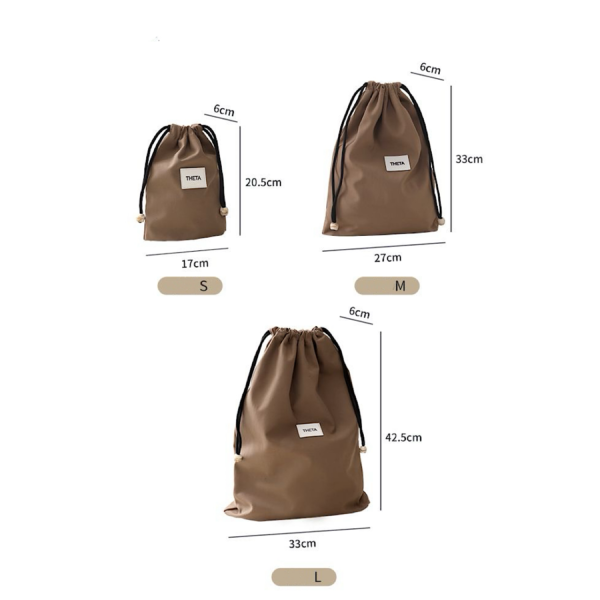 A09.8-01/Drawstring Storage Bag - Large Capacity Travel Organizer for Clothes & Underwear