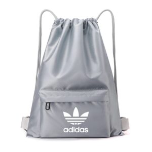 A09.8-02/Adidas Drawstring Sports Bag - Waterproof Gym Backpack for Basketball & Football, 41x1x49cm