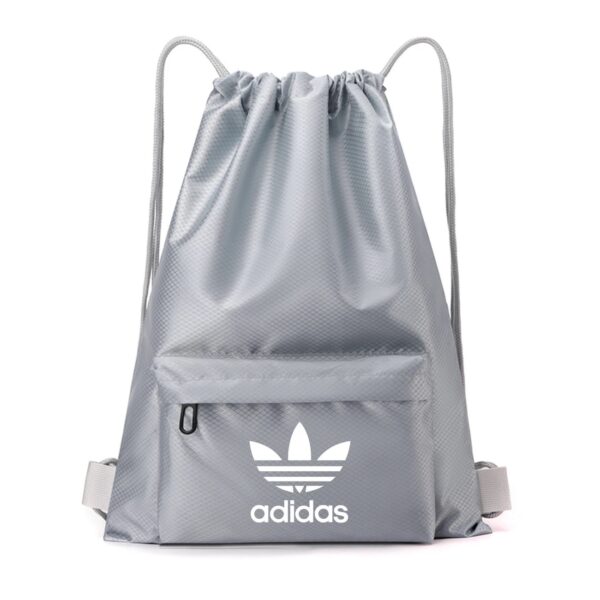 A09.8-02/Adidas Drawstring Sports Bag - Waterproof Gym Backpack for Basketball & Football, 41x1x49cm