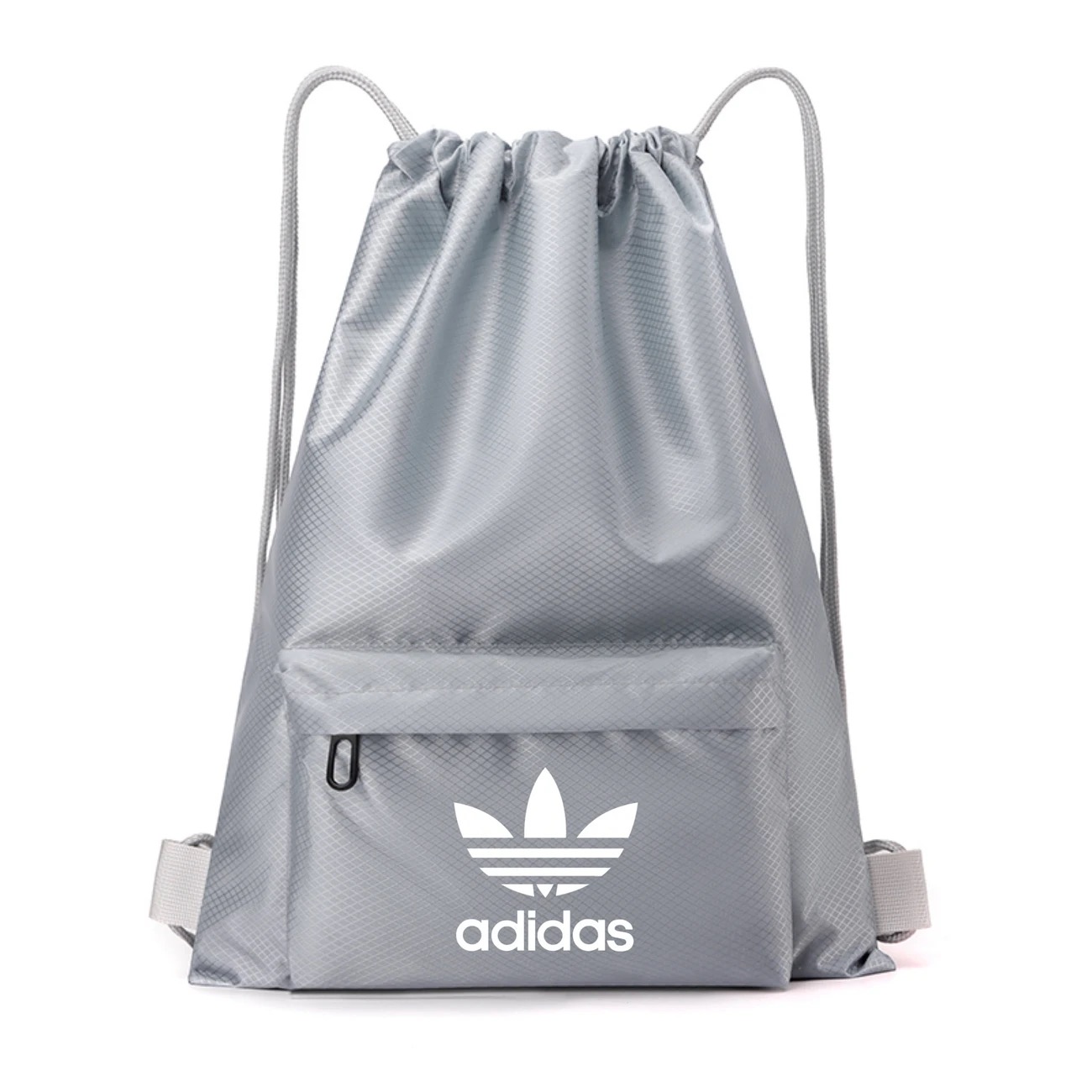 A09.8-02/Adidas Drawstring Sports Bag - Waterproof Gym Backpack for Basketball & Football, 41x1x49cm - Image 1